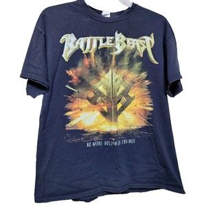 Battle Beast 2019 Black Tour T-Shirt 2 Sides Size XL Finnish Metal Band